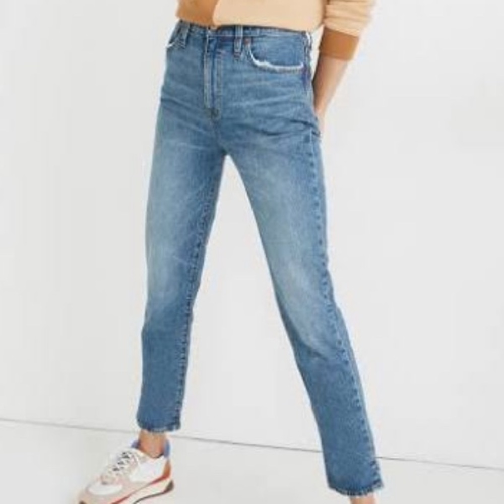 Madewell classic straight jeans in Peralta Wash